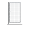 Mobile fence door | with handle or panic lock | with handle inside and outside